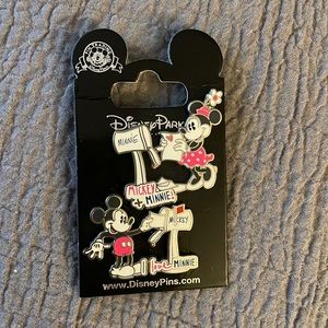 Disney Minnie and Mickey Pin Set